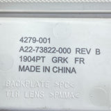 A22-73822-000 Genuine Freightliner Rear Dome Light Clear Lens