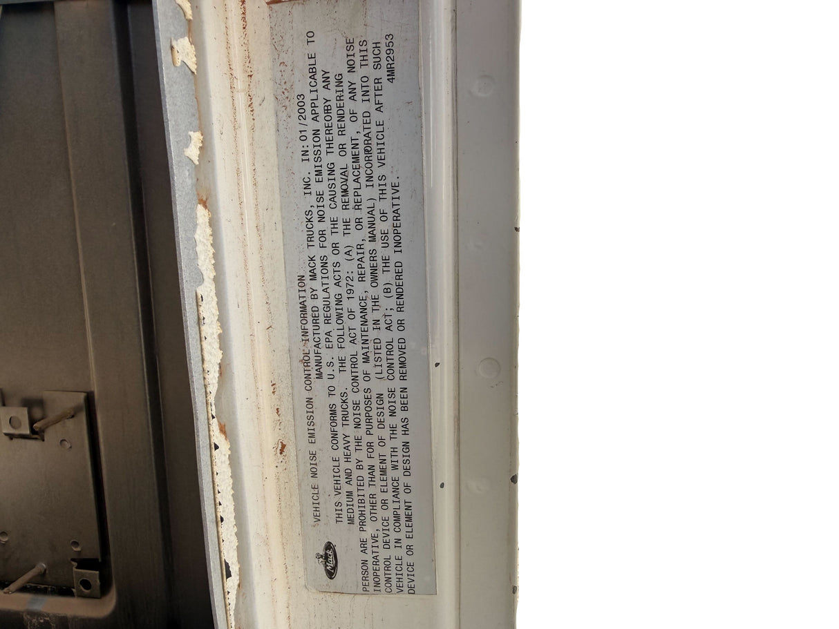 Genuine Mack White Cab CH613