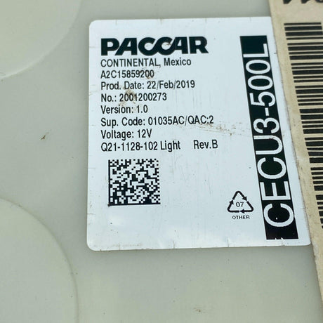 Q21-1128-102 Genuine Paccar Cab Control Module - Second Truck Parts