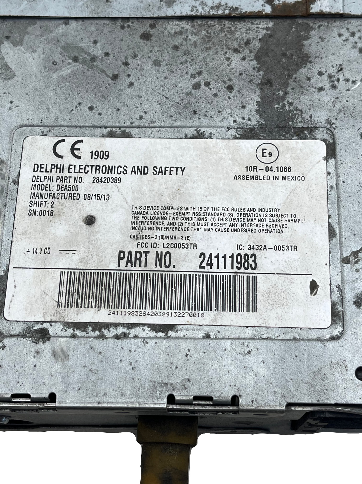 PP107201 Genuine International Radio Assembly
