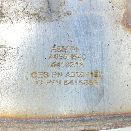 5418387 Genuine Cummins Aftertreatment Device - Second Truck Parts