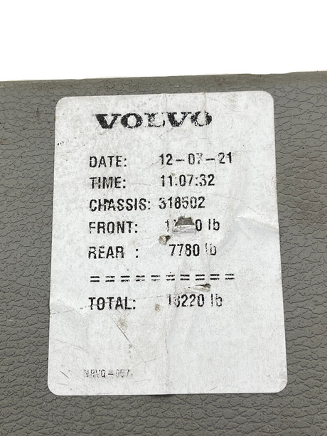 22323354 Genuine Volvo Front Left Side Interior Sun Visor