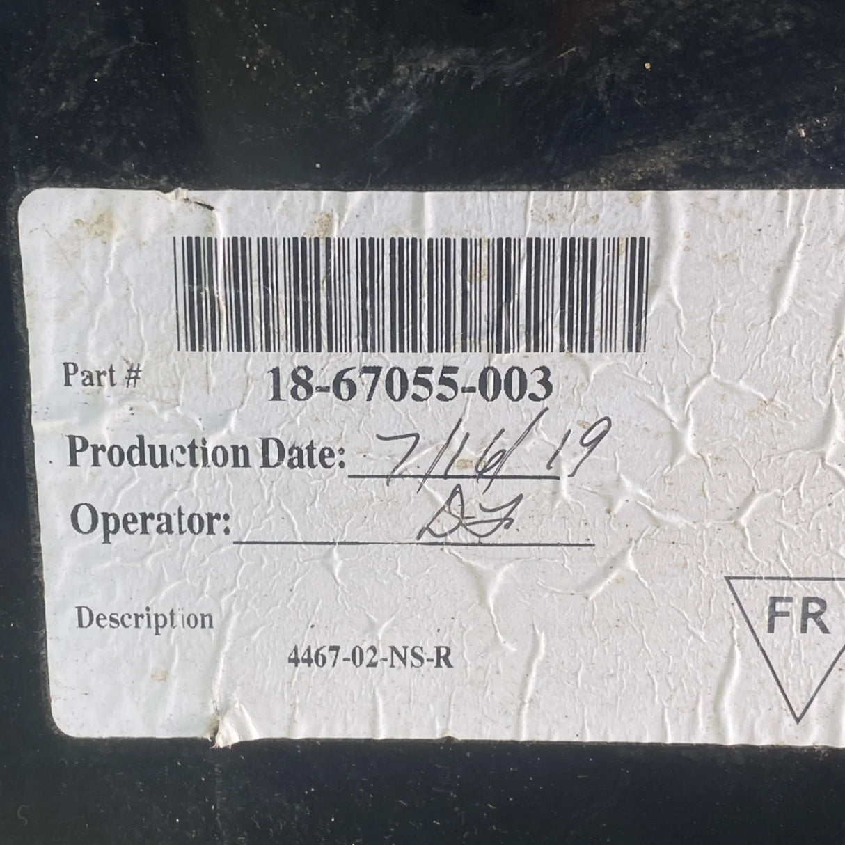 18-67055-003 Genuine Freightliner Door Trim Panel Access Cover