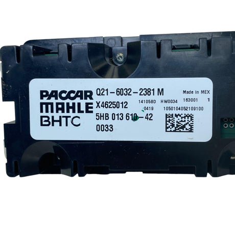 Q21-6032-2381 Genuine Paccar Temperature Control - Second Truck Parts