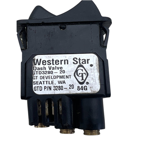 GTD3280-20 Genuine Western Star Diff Lock Dash Console Switch