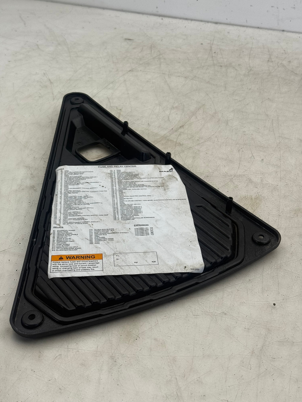 84714935 Genuine Mack Dash Panel
