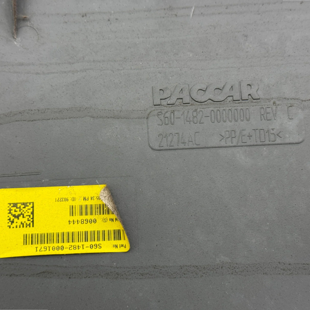 S60-1482-0000000 Genuine Paccar Upper Trim Interior Panel