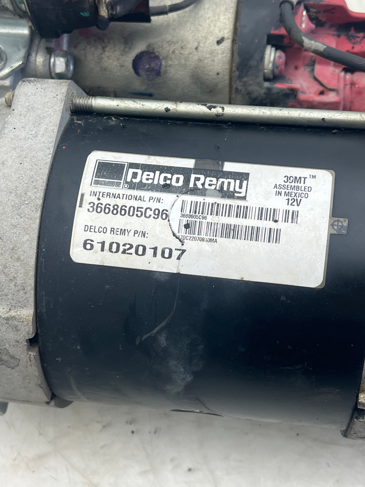 3668605C96 Genuine International Starter Motor 39MT
