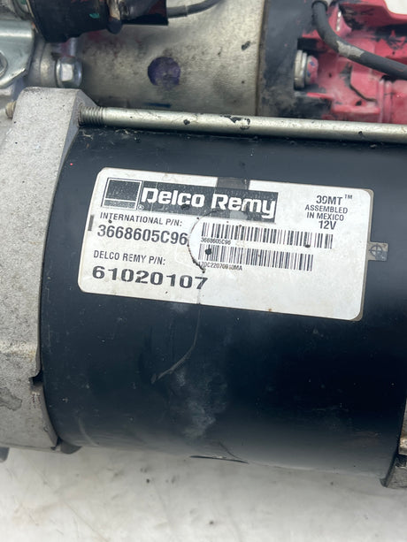 3668605C96 Genuine International Starter Motor 39MT
