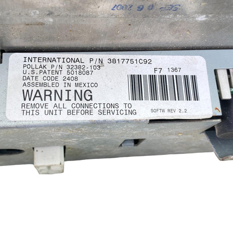 3817751C92 Genuine International Instrument Cluster - Second Truck Parts