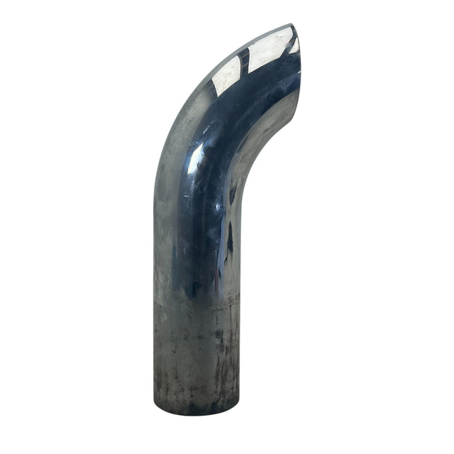 04-31798-026 Genuine Freightliner Curved Top Chrome Exhaust Stack 5"x26" - Second Truck Parts