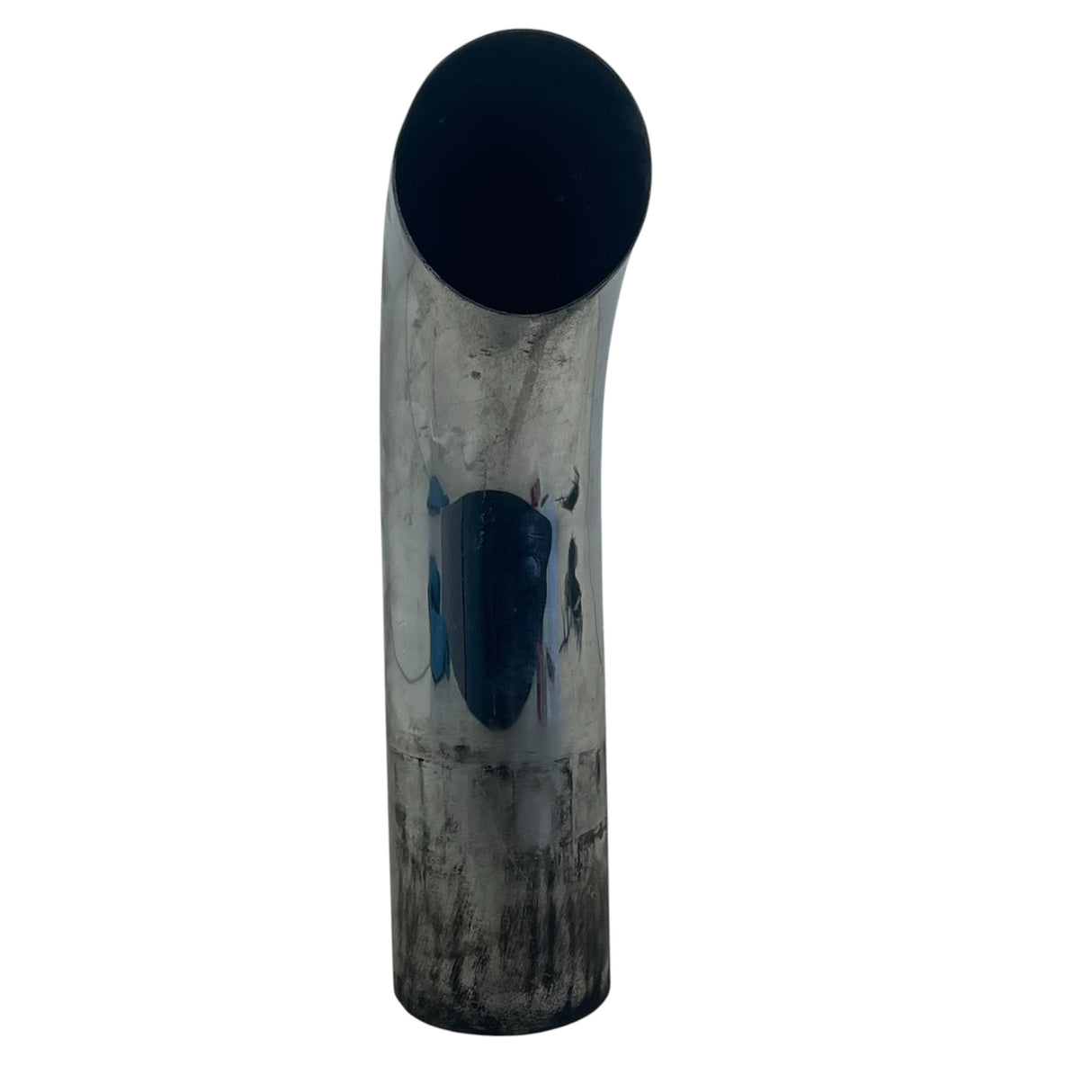 04-31798-026 Genuine Freightliner Curved Top Chrome Exhaust Stack 5"x26" - Second Truck Parts