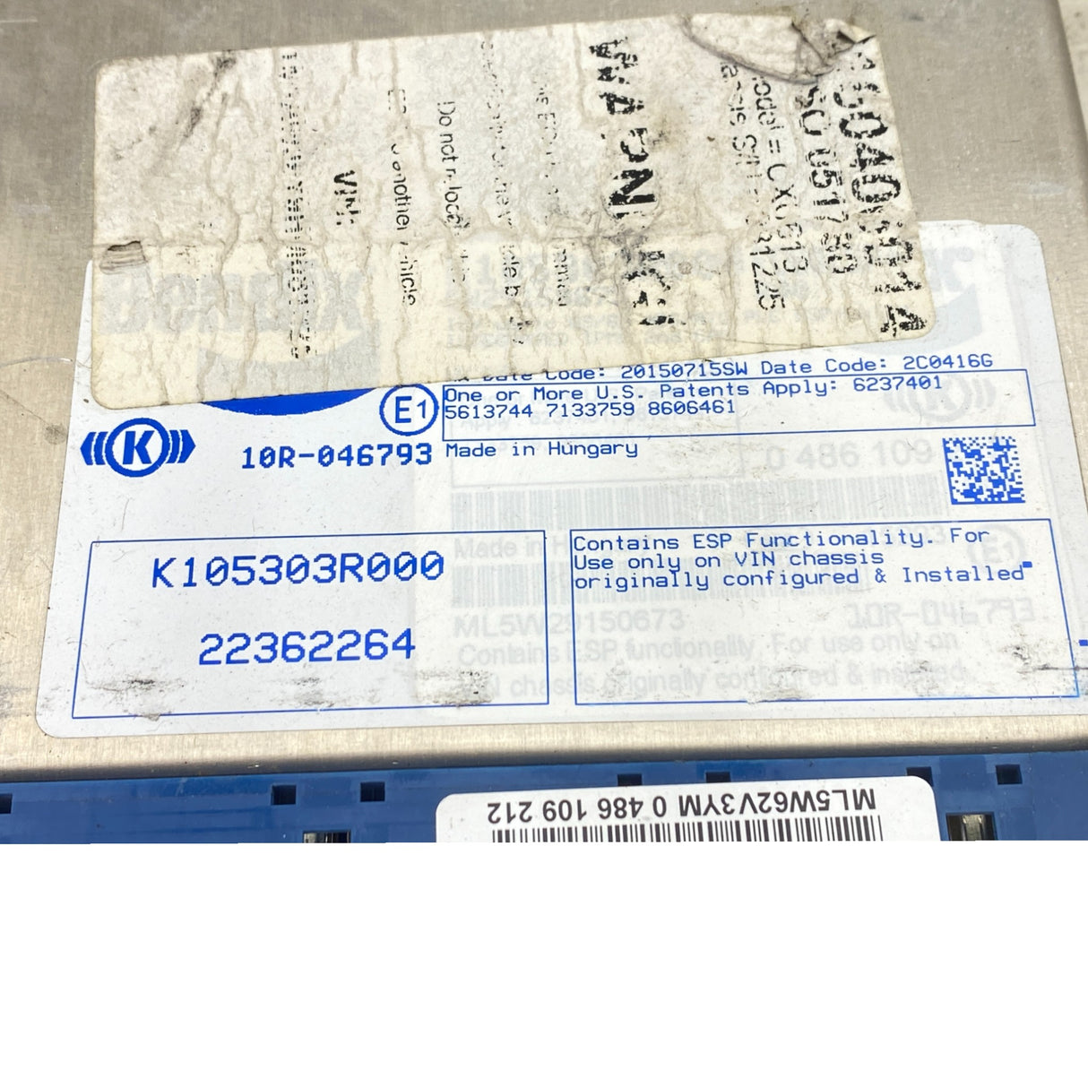 22362264 Genuine Bendix ABS  Brake  Control Module