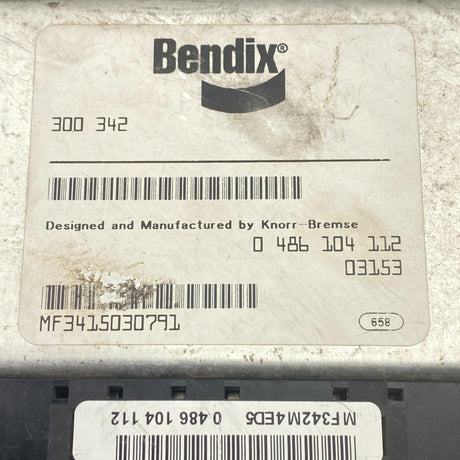 0486104112 Genuine Bendix ABS ECM Electronic Control Module - Second Truck Parts