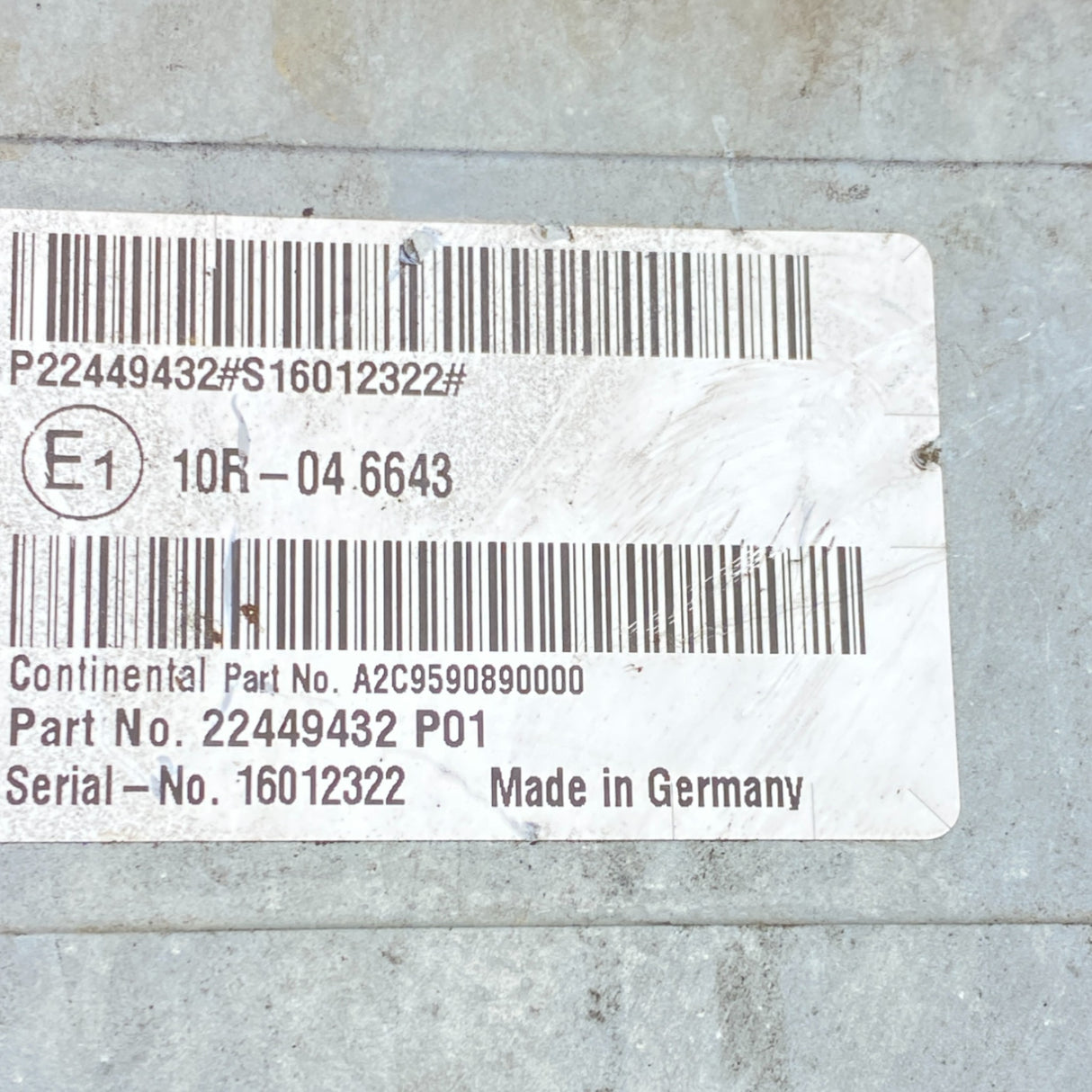 21063597 Genuine Volvo Aftertreatment Control Module