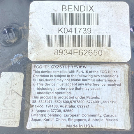 15671-001N Genuine Bendix Collision Avoidance System