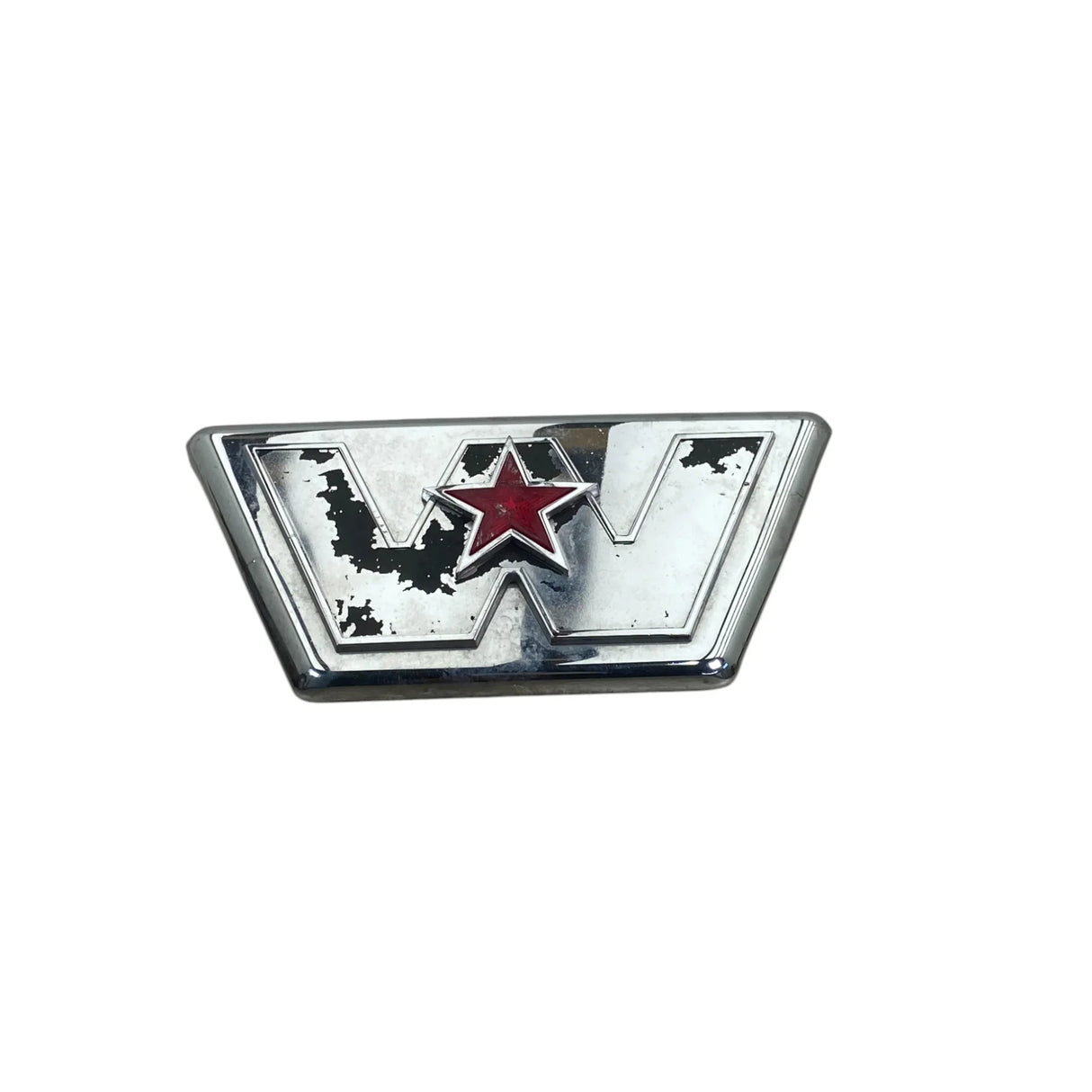 A17-19639-000 Genuine Western Star Hood Emblem Carrier Badge