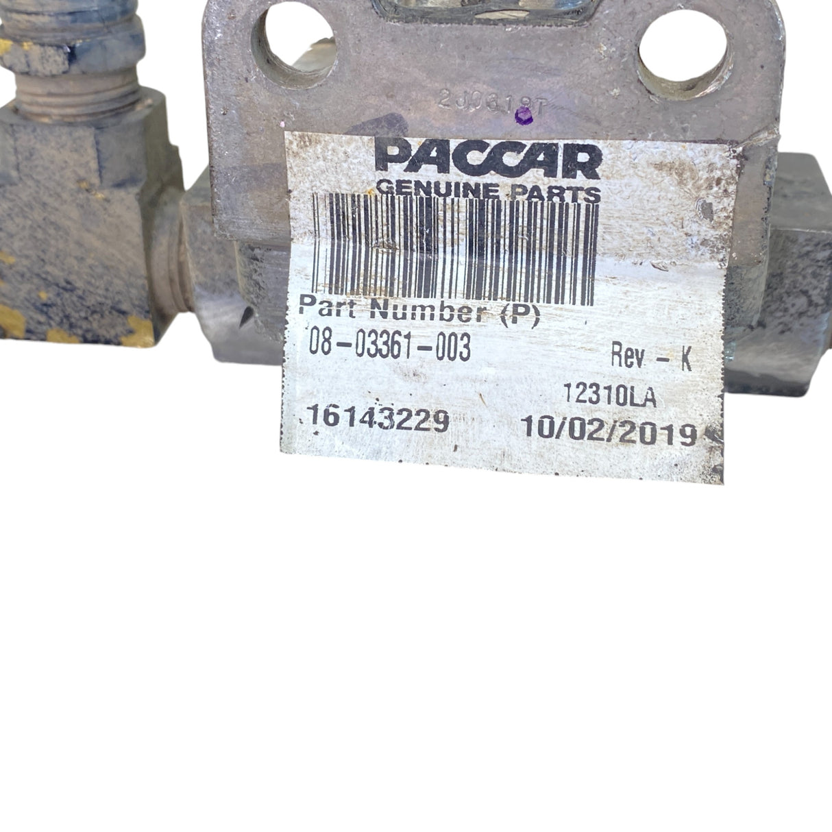 08-03361-003 Genuine Paccar Air Brake Quick Release Valve