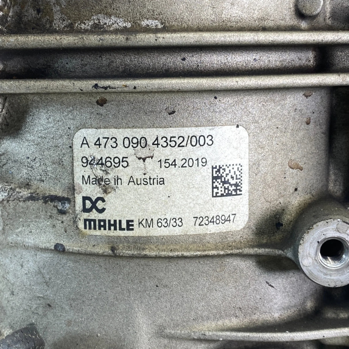 A4730904352 Genuine Detroit Diesel Fuel Filter Housing