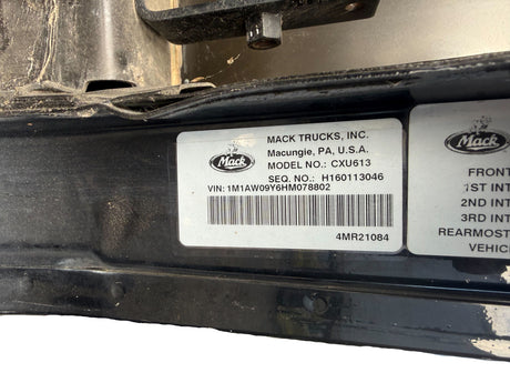 078802 Genuine Mack Black Cab CXU613