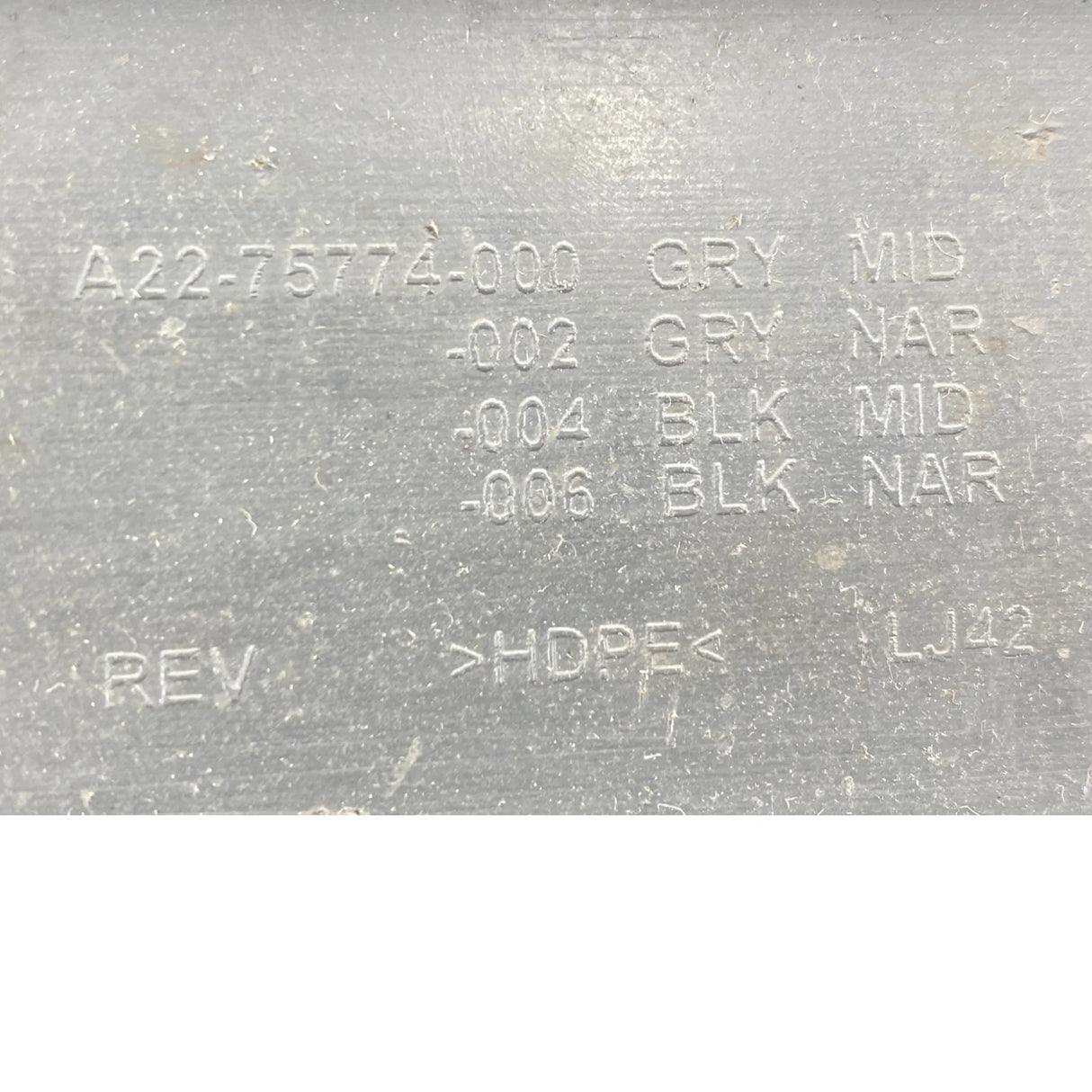 A22-75774-000 Genuine Freightliner Left Gray Quarter Fender