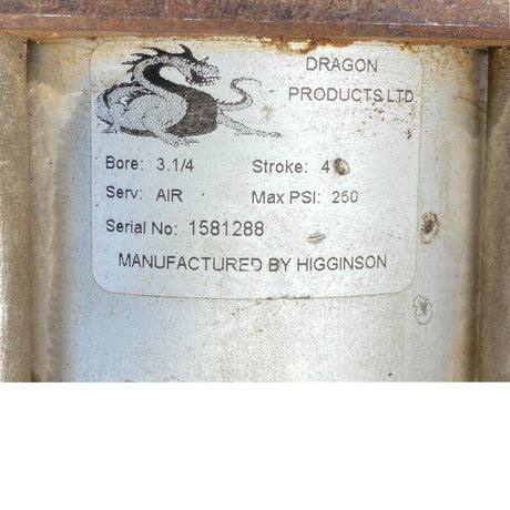 EA32N0538FN4OS-12.875 Genuine Higginson Air Cylinder - Second Truck Parts