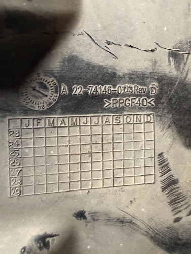 A22-74146-003 Genuine Freightliner Right Side Splash Shield