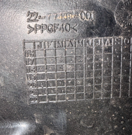 22-77438-001 Genuine Freightliner Right Hand Splash Shield - Second Truck Parts