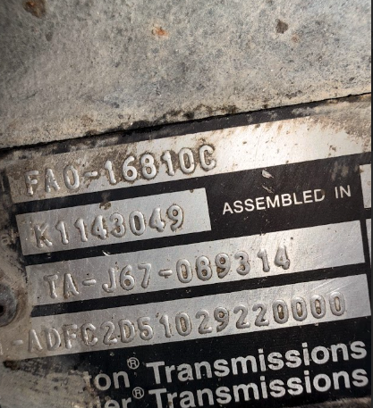 TA-J67-089314 Genuine Eaton Transmission