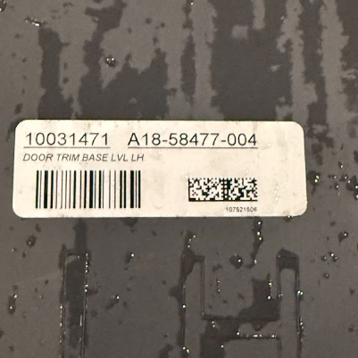 A18-58477-004 Genuine Freightliner Front Left Hand Interior Door Trim Panel