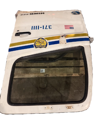 606-13790 Genuine Hino White Left Driver Door - Second Truck Parts