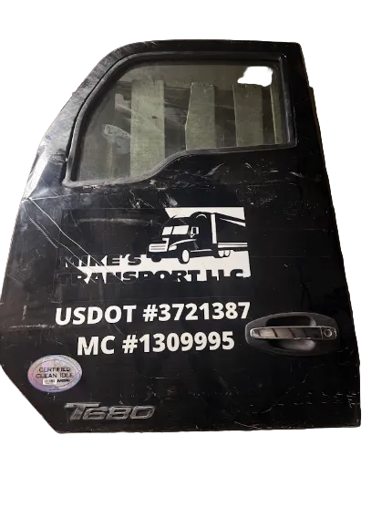 R25-1287-001 Genuine Kenworth Left Hand Black Door T680/T880 - Second Truck Parts