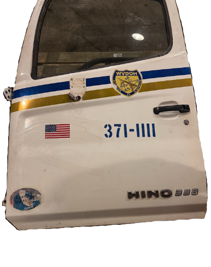 606-13790 Genuine Hino White Left Driver Door - Second Truck Parts