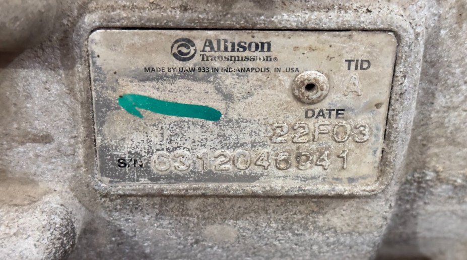 6312046941 Genuine Allison Transmission - Second Truck Parts
