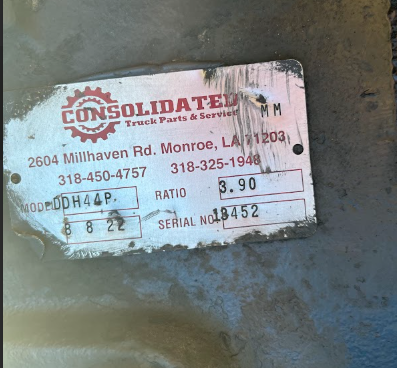 DDH44P Genuine Eaton Front Differential Assembly Ratio 3.90 - Second Truck Parts