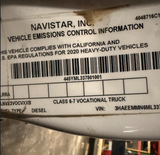 0620 A188 Genuine Cummins White Left Driver Door - Second Truck Parts