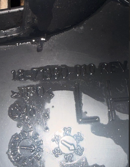 A18-71390-010 Genuine Freightliner Left Side Door Interior Panel