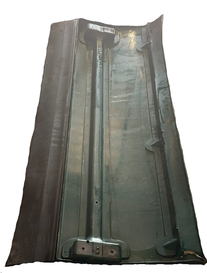 R33-1214 Genuine Peterbilt Green Left Driver Side Fairing Cab Extender - Second Truck Parts