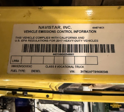 3581746C93 Genuine International Yellow Left Hand Cab Door - Second Truck Parts
