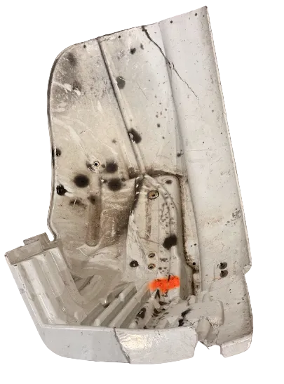 17-13684-000 Genuine Freightliner Left Side White Half Fender Extension - Second Truck Parts