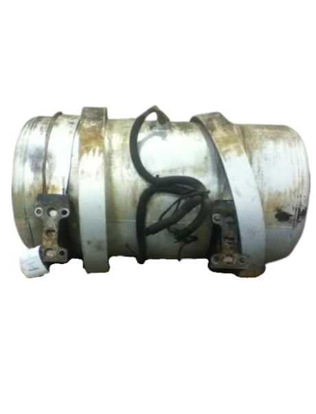 Pete LH 100 gallon polished aluminum fuel tank with straps OEM - Second Truck Parts