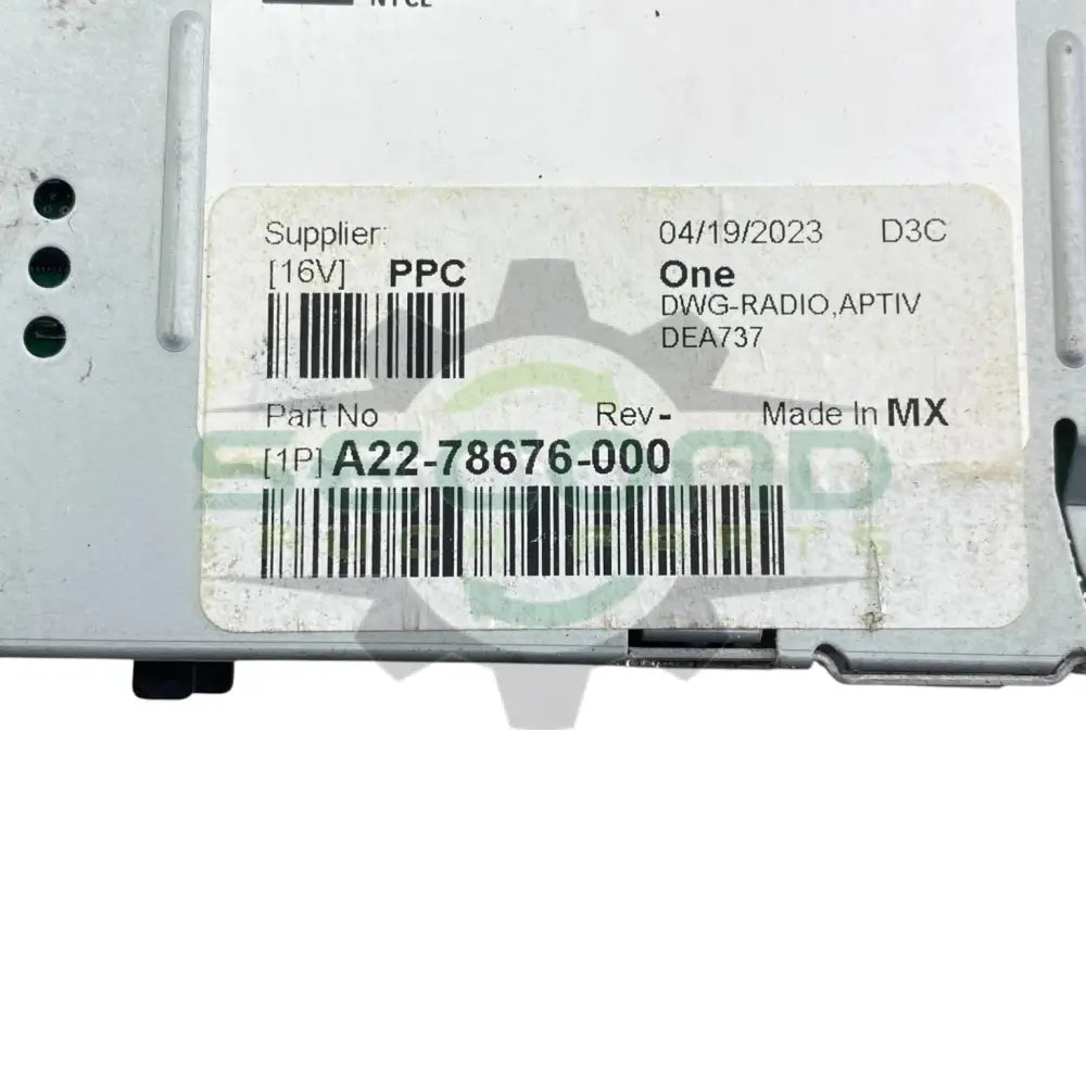 A22-78676-000 Genuine Freightliner Radio DEA737 AM FM WB BT USB SXM - Second Truck Parts