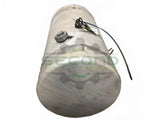 Aluminum LH fuel tank measures 23" x 50" 100 gallon OEM - Second Truck Parts