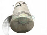Aluminum LH fuel tank measures 23" x 50" 100 gallon OEM - Second Truck Parts