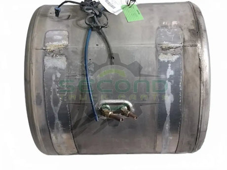 Aluminum LH fuel tank measures 25" x 26" 50 gallon center filler - Second Truck Parts