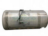 Aluminum LH Fuel Tank measures 25' x 60" 100 gallon with front - Second Truck Parts