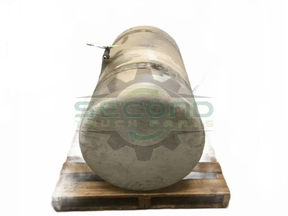 Aluminum RH fuel tank measures 25" x 49" 100 gallon with rear - Second Truck Parts