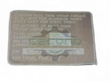 Aluminum RH fuel tank measures 25" x 49" 100 gallon with rear - Second Truck Parts