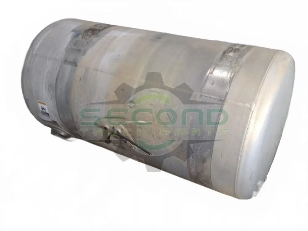 Aluminum RH fuel tank measures 25" x 49" 100 gallon with rear - Second Truck Parts