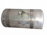 Aluminum RH fuel tank measures 25" x 49" 100 gallon with rear - Second Truck Parts